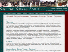 Tablet Screenshot of coppercrestfarm.com